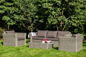 "Капучино" лаунж-зона из искусственного ротанга (гиацинт)