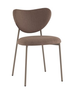 Стул Rina велюр коричневый каркас бежево-серый