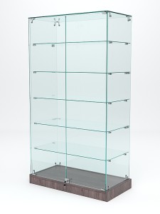 Витрина стеклянная "ИСТРА ХИТ ПРОДАЖ" №505 (с дверками, задняя стенка - стекло)
