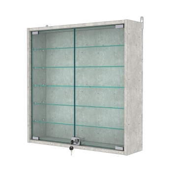 Витрина настенная №1-5А, Метрополитан Грей