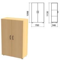 Шкаф закрытый "Канц", 700х350х1130 мм, цвет бук невский (КОМПЛЕКТ)