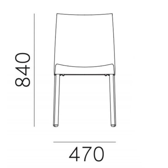 Кресло пластиковое Итинос, слоновая кость