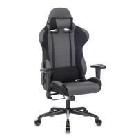 Кресло игровое 771N/GREY-BL две подушки, экокожа