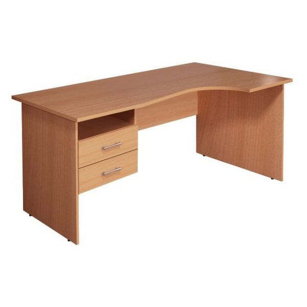 Стол с тумбой Монолит эргономичный КМ77