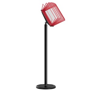 МАЧТА-03.А4.Bk/Rd Демосистема напольная черная 10 красных панелей А4