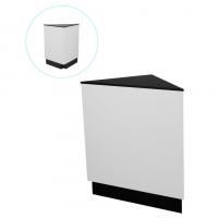 MDC Прилавок черный/белый - угловой соединительный элемент цена 3 723 ₽ MDC Прилавок черный/белый - угловой соединительный элемент