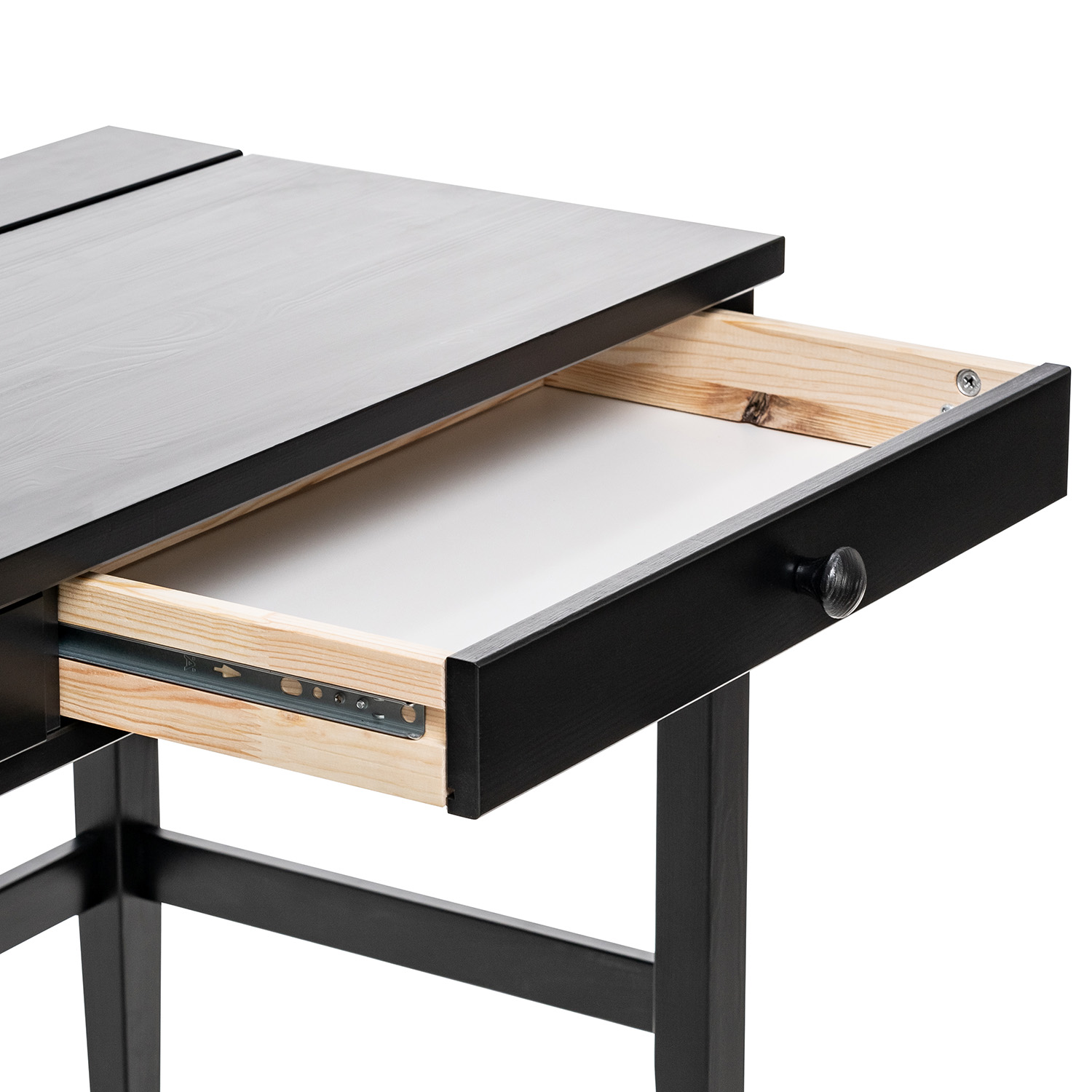 Leset Стол письменный "Мира" (Стол письменный 02) цвет Черный