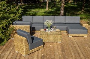 "Капри" трансформирующаяся лаунж-зона из искусственного ротанга