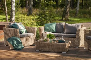 "Капучино" диван из искусственного ротанга двухместный