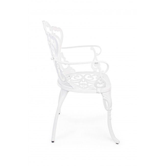 Кресло металлическое Victoria белый