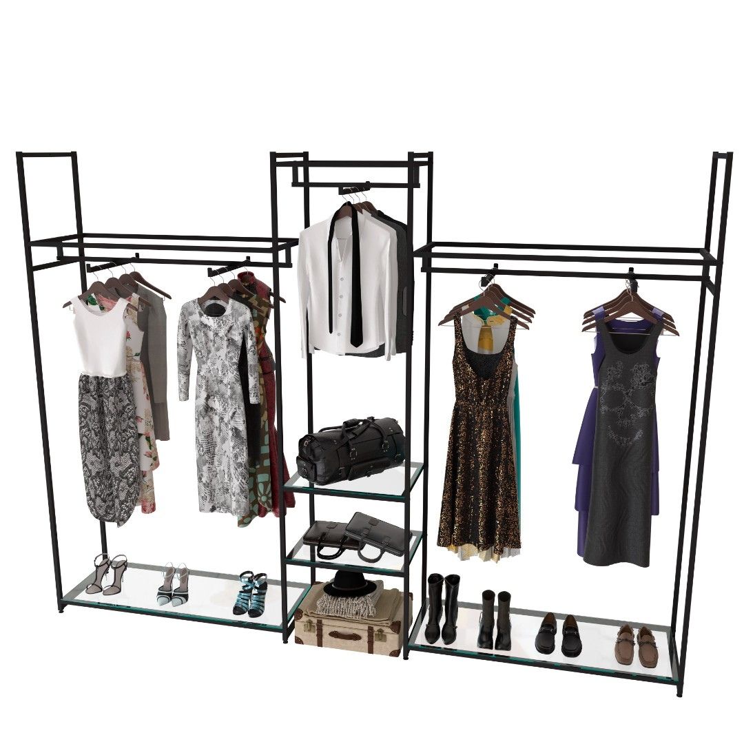 Стеллаж Лофт для одежды К-2206