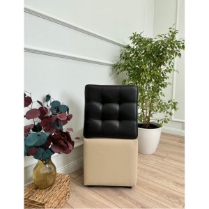 Пф-400-Я Кожа (черно бежевый)