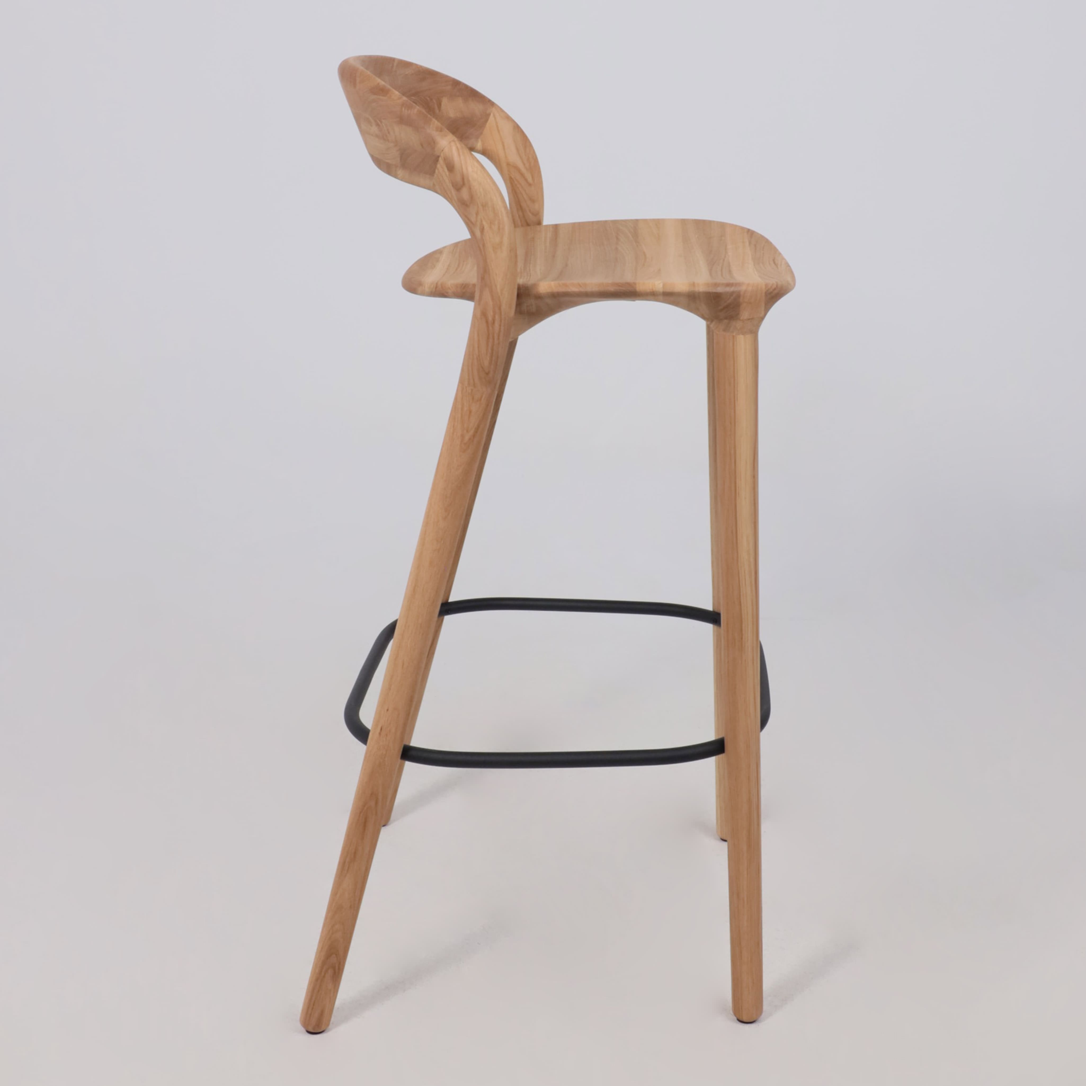 Стул барный Мэри, дуб натуральный, массив дуба