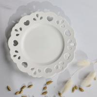Тарелка DELICATE LOVE, фарфор, белый, 17*2см