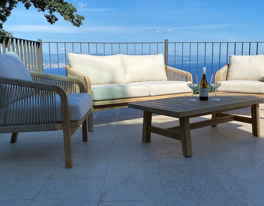 Диван деревянный двухместный Ravona KD натуральный, бежевый