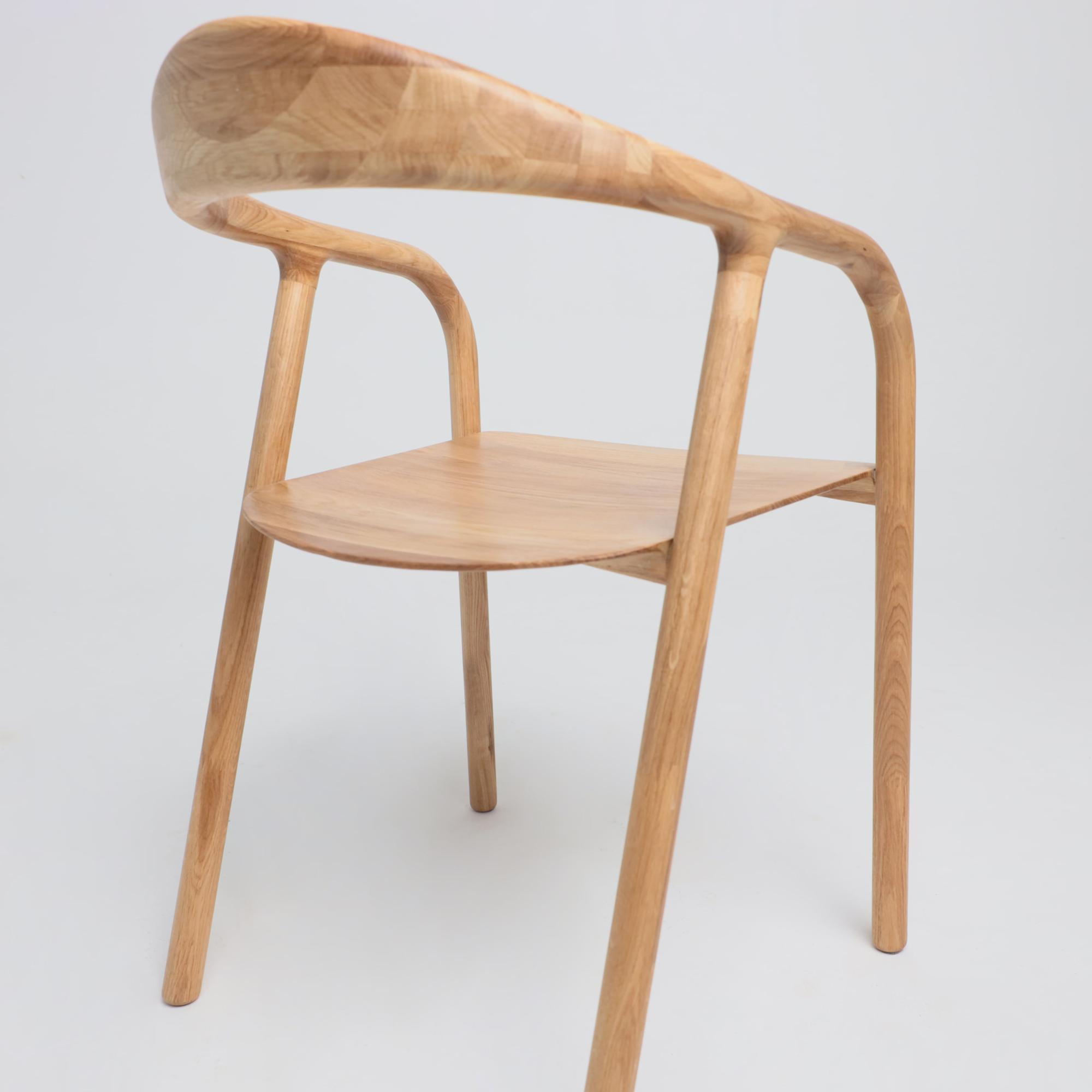 Стул Био, покрытие бесцветное, массив дуба