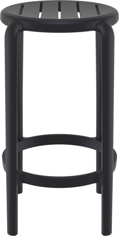 Табурет пластиковый полубарный Tom Bar 65 черный