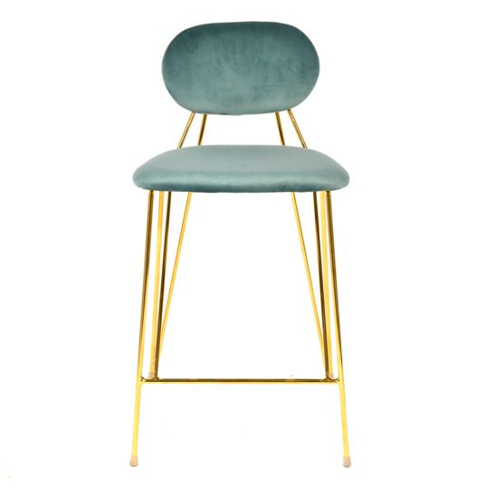 Стул Элис полубарный, мятный, 65 см для кухни