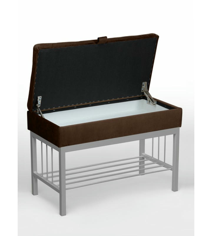 Банкетка Н-76 (серый/коричневый)