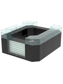 Комплект прилавков "ВАЛЕНТИНО" №2, Черный