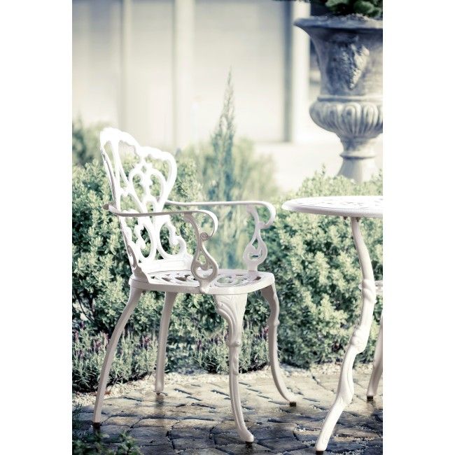 Кресло металлическое Victoria белый