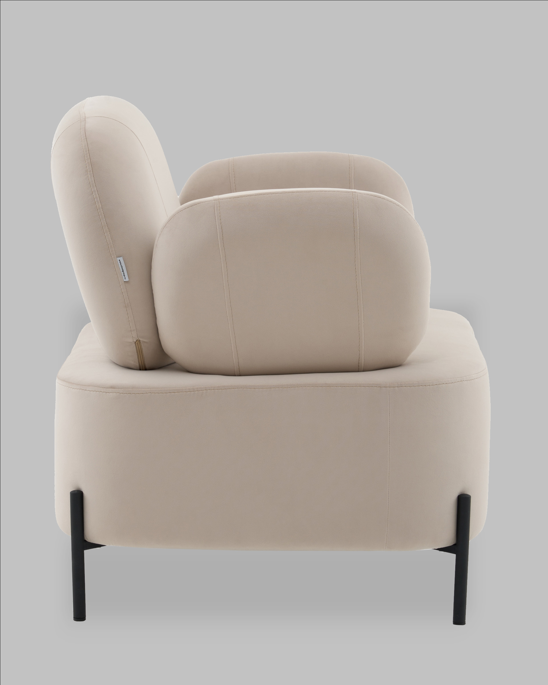 Кресло Кэнди велюр бежевый