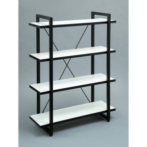 Мс-25 Стеллаж металлический в стиле "Лофт" (белый)