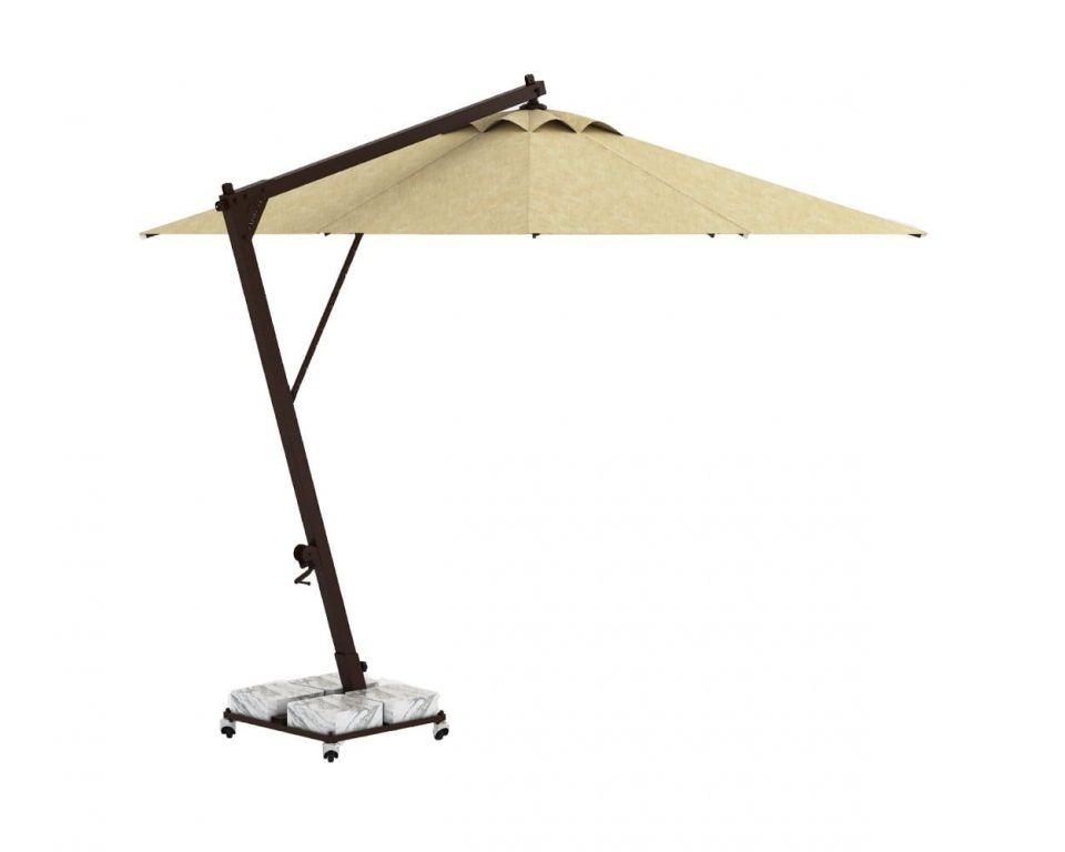 Зонт профессиональный Banana черный, бежевый