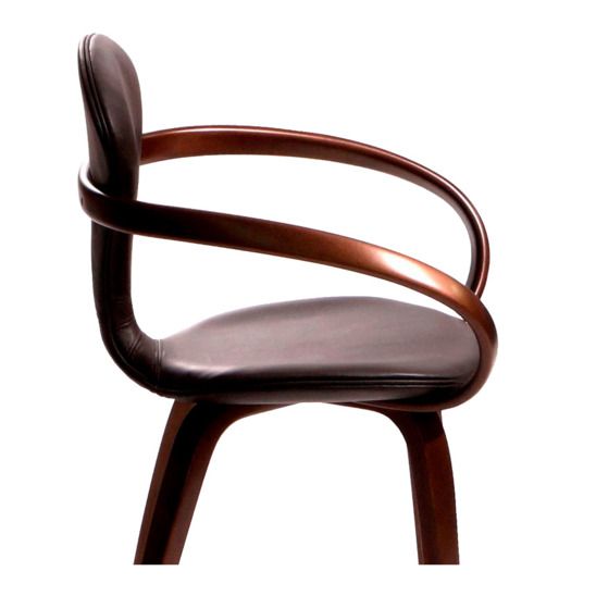 Стул Ува N, коричневая кожа