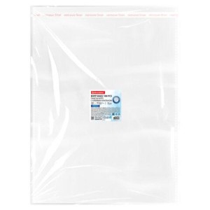 Пакеты БОПП с клеевым клапаном, КОМПЛЕКТ 100 штук, 40х50 + 4 см, 53 мкм, с усиленным швом, BRAUBERG, 700419