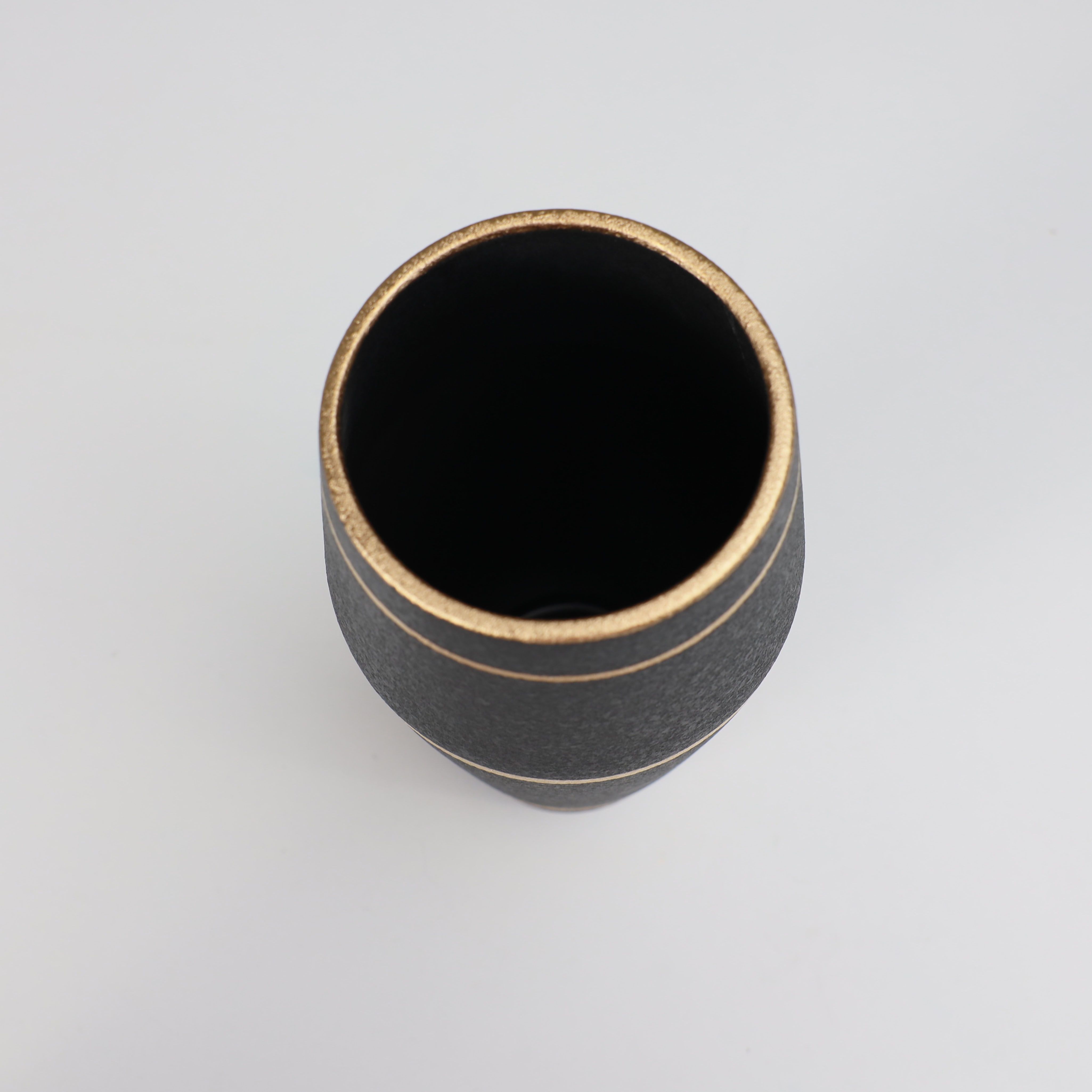 Ваза керамическая STORM, черный, 12*12*24,5см