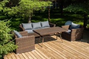 "Моккачино" обеденная группа из искусственного ротанга