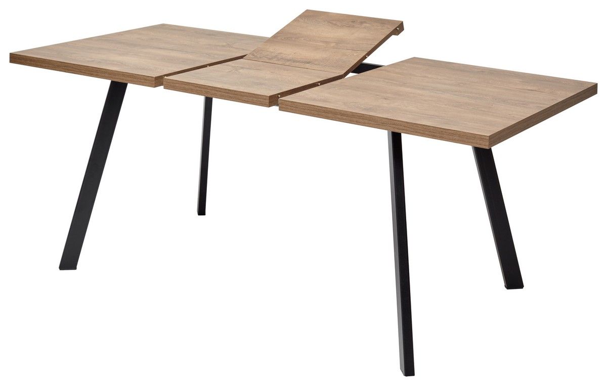 Стол BRICK M 140 Дуб Канзас/ Черный