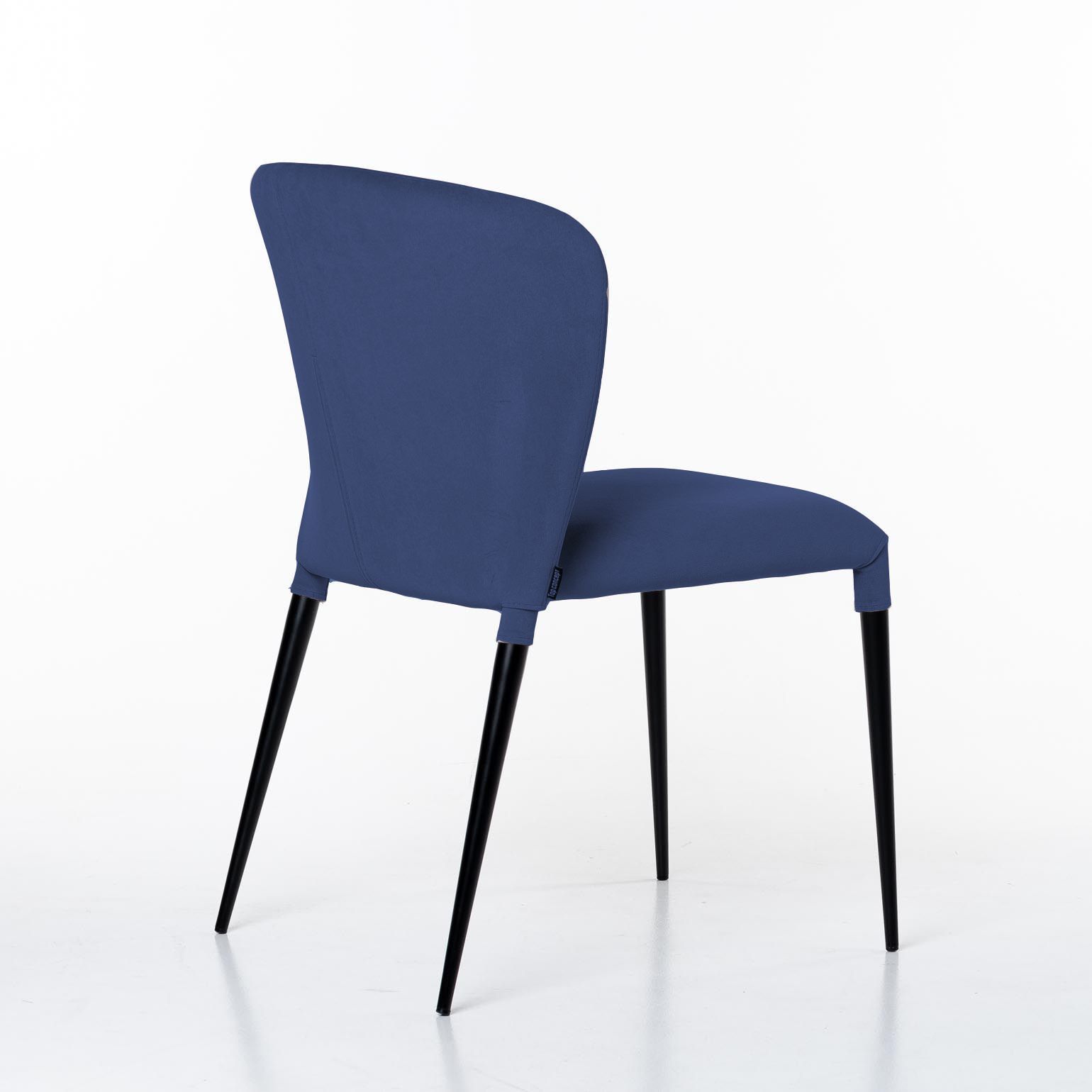 Стул Альберт, бархат синий 29