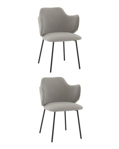 Стул Джиннет NEW велюр светло-серый 2 шт.