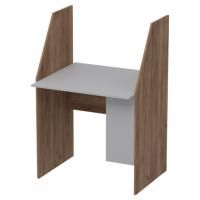 Компьютерный стол Ньюарк, дуб крафт, столешница серая