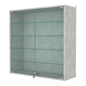 Витрина настенная №4-1АГ, Метрополитан Грей