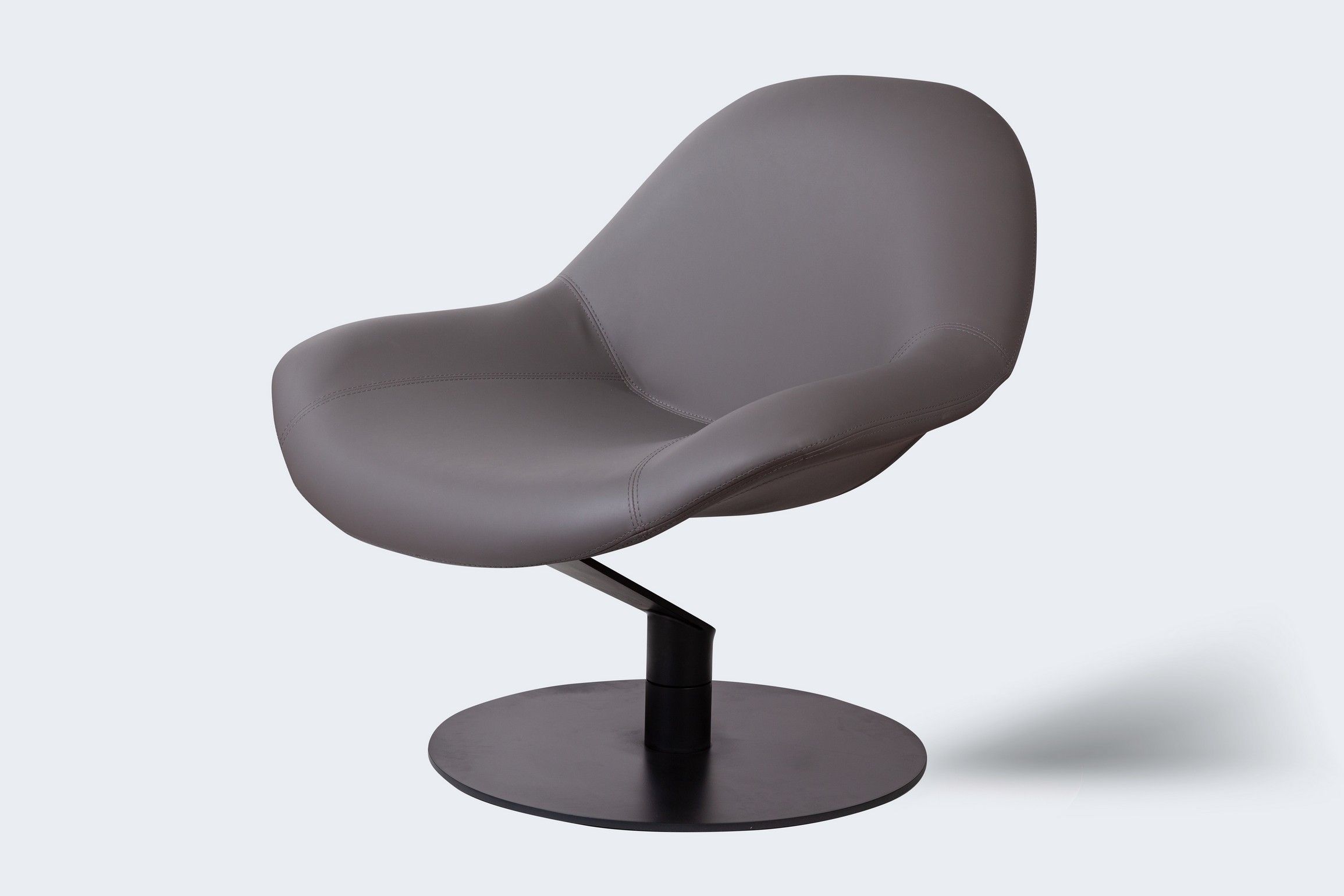 Лаунж кресло Зеро Гравити с механизмом кручения, серый