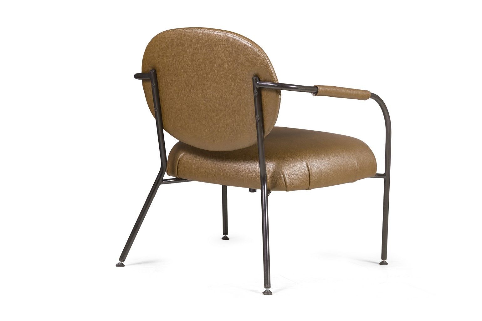 Лаунж кресло Эго, искусственная кожа, темно-коричневый