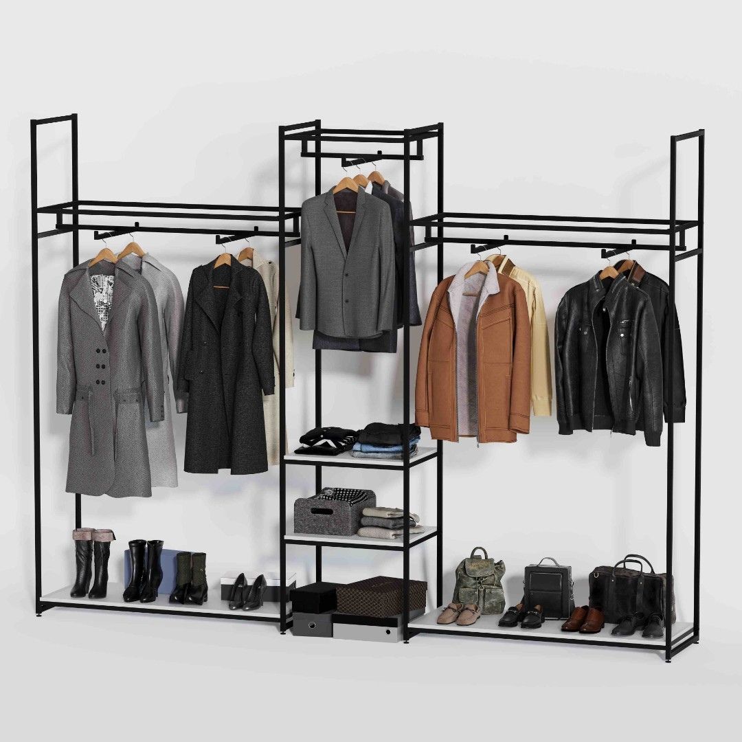 Стеллаж Лофт для одежды К-2206