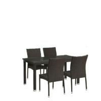 Комплект мебели Аврора, 4 стула, brown