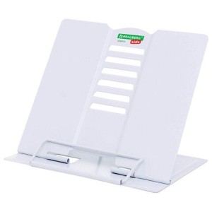 Подставка для книг и учебников BRAUBERG KIDS mini "White", регулируемый угол наклона, металлическая, 238973