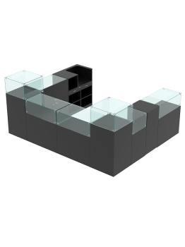 Комплект прилавков "РИВОЛИ" №5, Черный