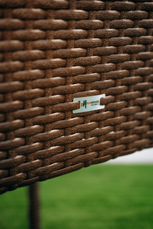 Стул плетеный Dove коричневый люкс