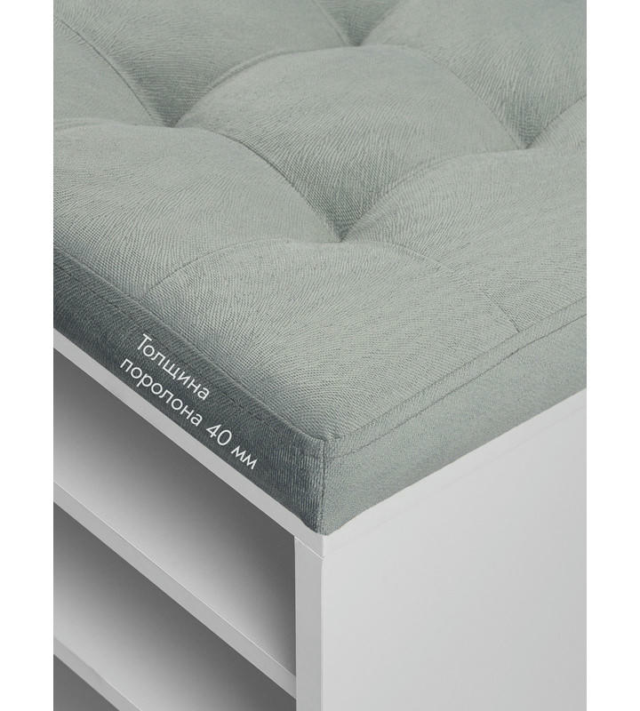 Банкетка Жоли серый/серый