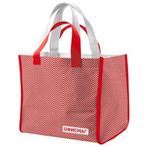 Сумка хозяйственная до 20кг, 39x45x21см, 4 ручки, глянцевая полиэстровая ткань, ОФИСМАГ, 700239