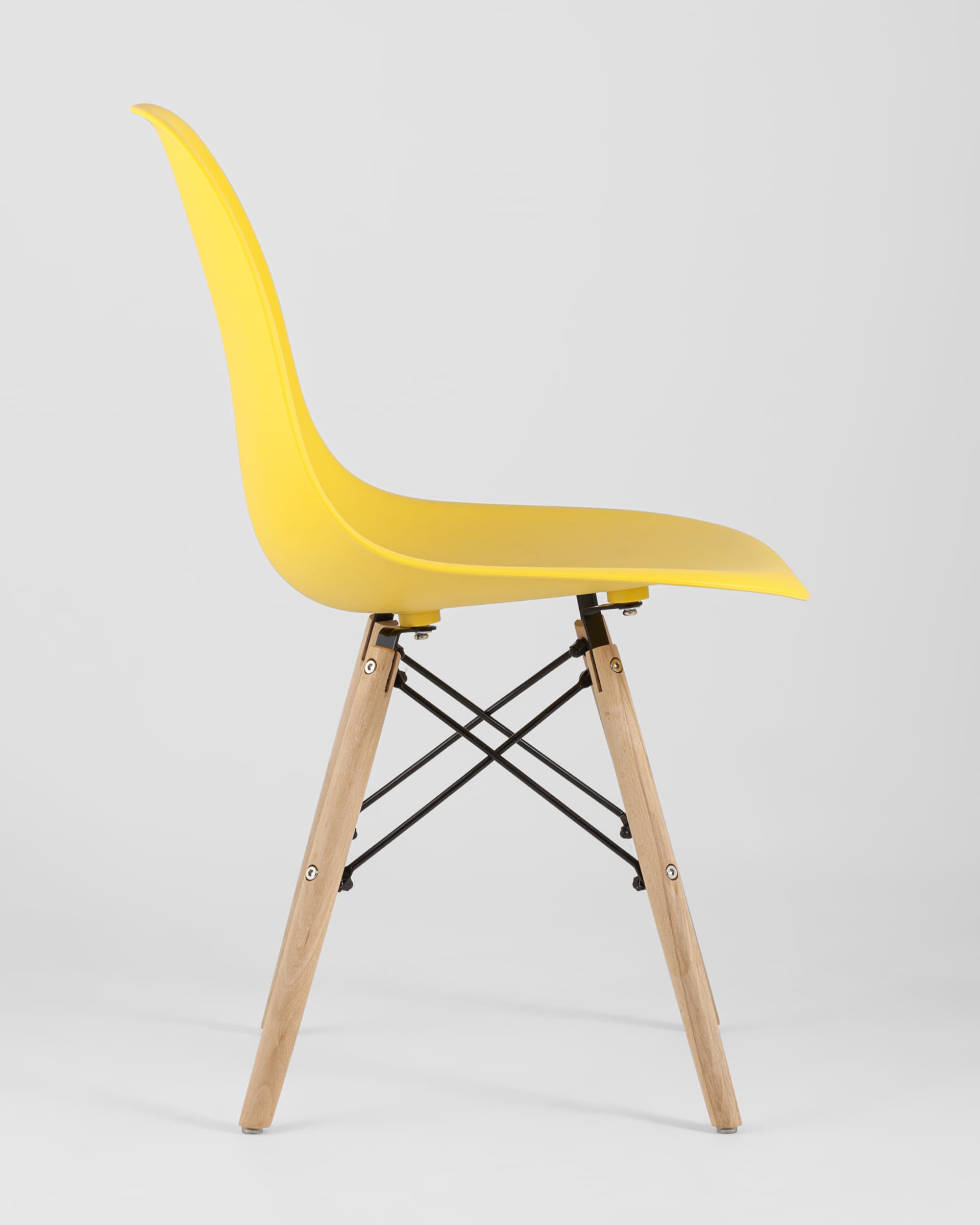 Стул Eames Style DSW желтый x4 (разборный каркас)