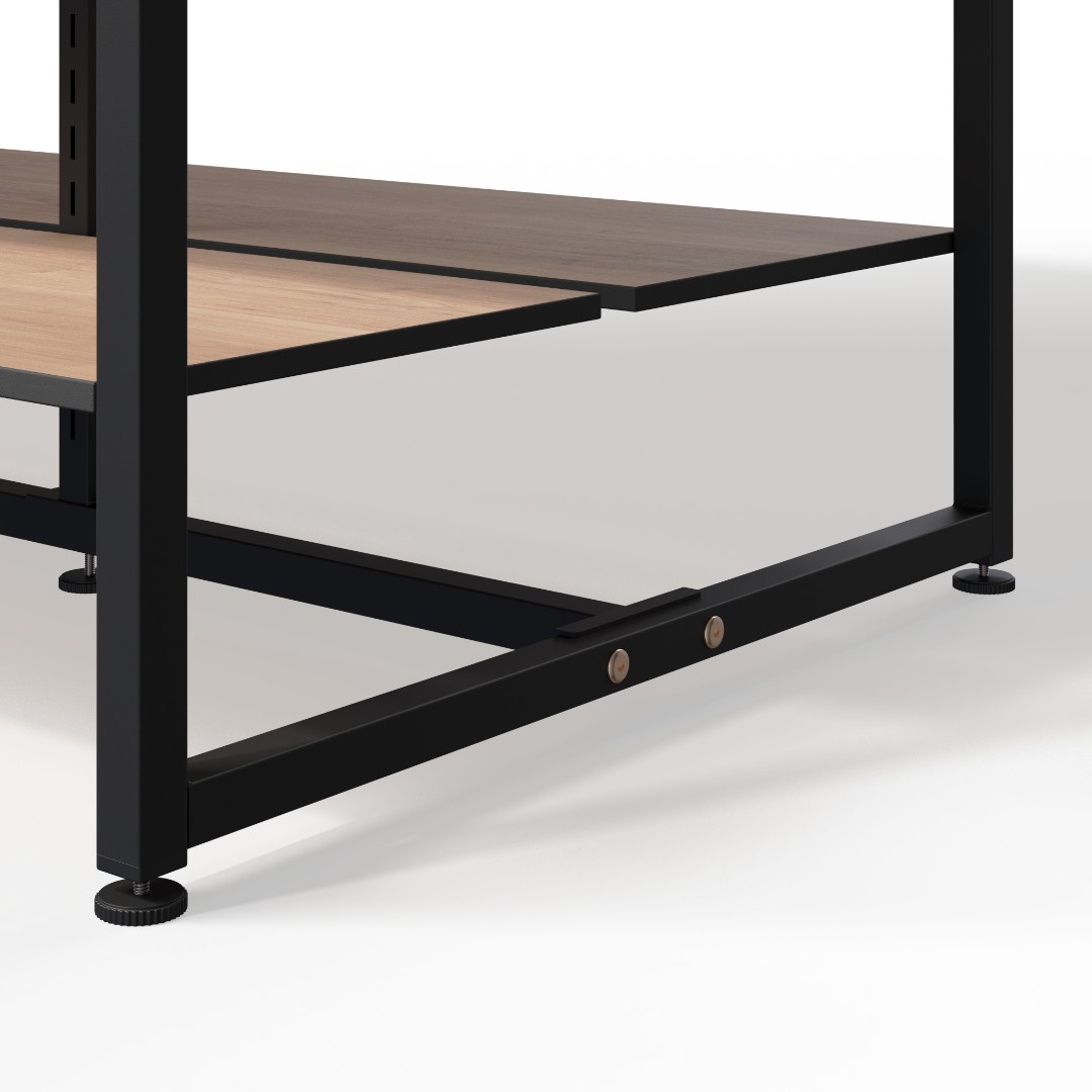 Стеллаж для обуви в стиле Лофт Б1512-01 (150х124х53)