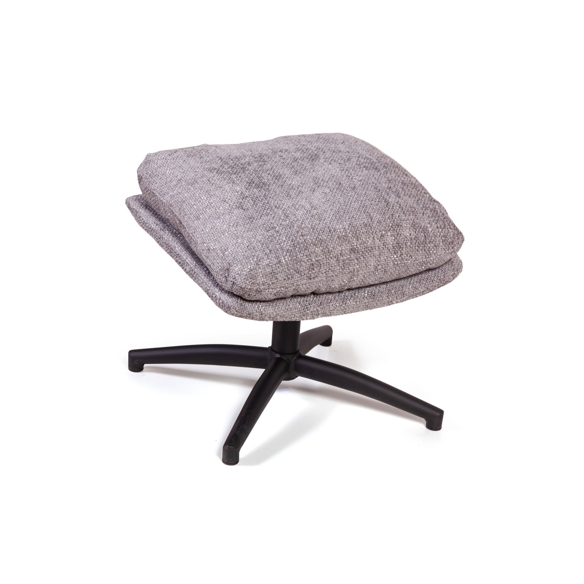 Кресло качалка с оттоманкой Магнус, серый