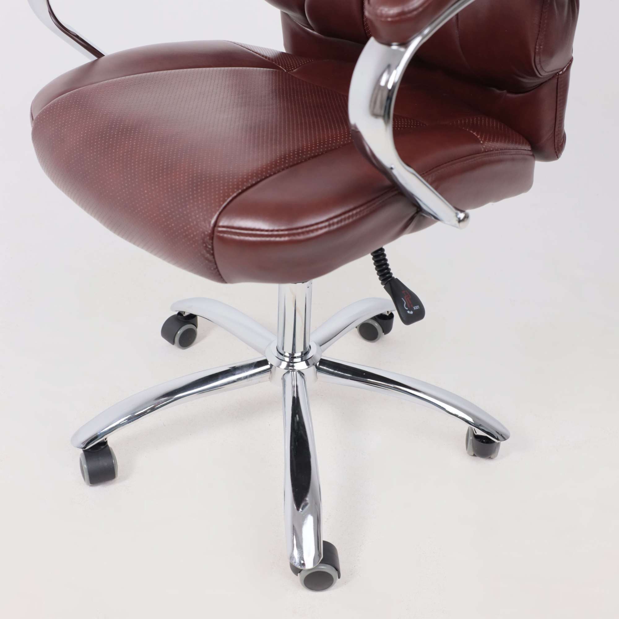 Кресло поворотное King, темно-коричневый, экокожа